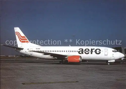 Flugzeuge Zivil Aero B 737 3H9 YU ANV c n 24140  Kat. Flug