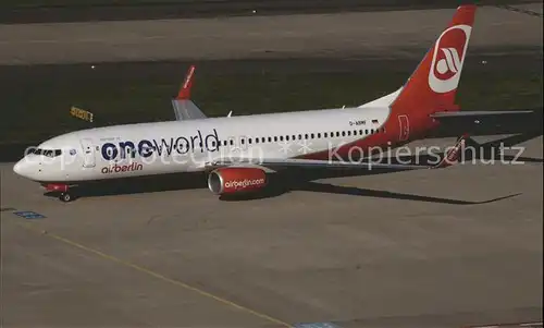 Flugzeuge Zivil Oneworld Airberlin Boeing B737 86J D ABMF Cn 37767 4065 Kat. Flug