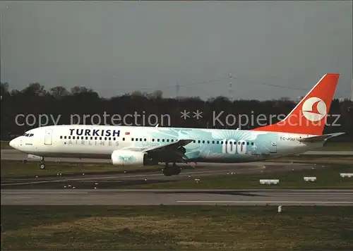 Flugzeuge Zivil Turkish Airlines B737 8F2 TCJGU Cn 34418 2012 Kat. Flug