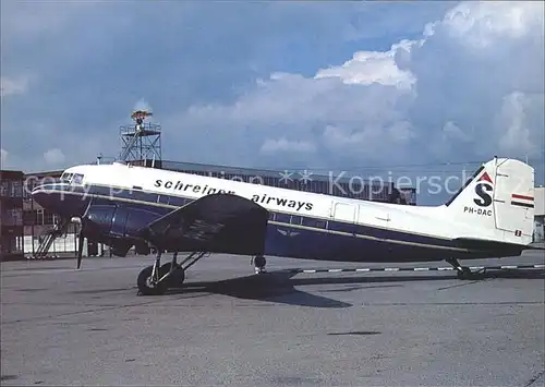 Flugzeuge Zivil Schreiner Airways Douglas C 47A PH DAC Kat. Flug