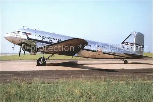 Flugzeuge Zivil Scandinavian Douglas DC 3C SE CFP c n 13883 Kat. Flug