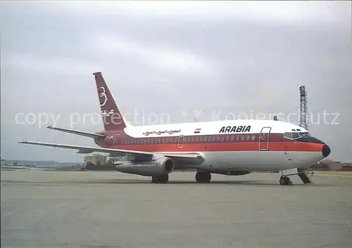 Flugzeuge Zivil Arabia Boeing737 200 OY APO Kat. Flug