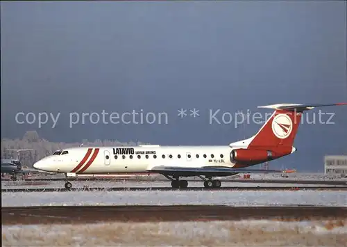 Flugzeuge Zivil Latavio Latvian Airlines TU134B 3 YL LBL c n 63515  Kat. Flug