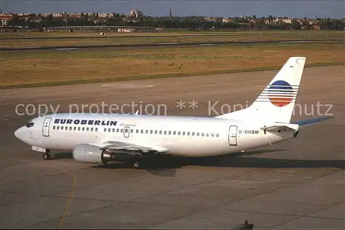 Flugzeuge Zivil Euroberlin France Boeing 737 2T5 G DHSW c n 22979 950 Kat. Flug