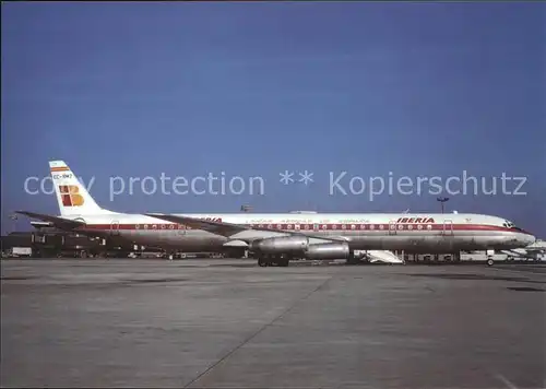 Flugzeuge Zivil Iberia DC 8 63CF EC BMZ  Kat. Flug