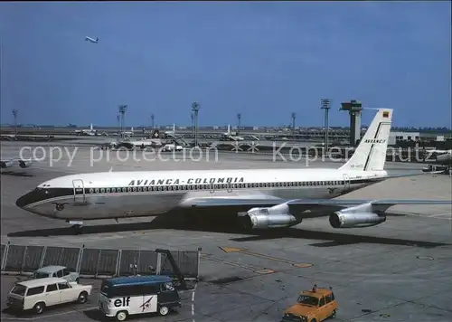 Flugzeuge Zivil Avianca Colombia B707 359 HK 1402 Kat. Flug