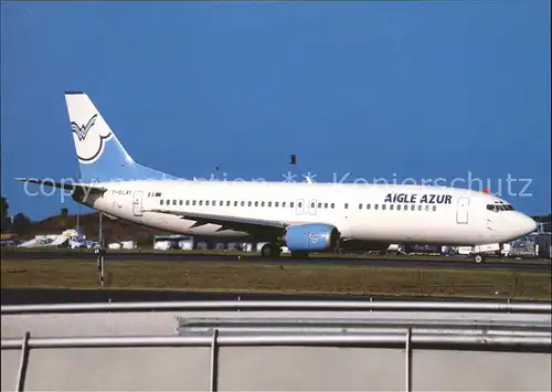 Flugzeuge Zivil Aigle Azur B 737 4Y0 F GLXI c n 26066  Kat. Flug