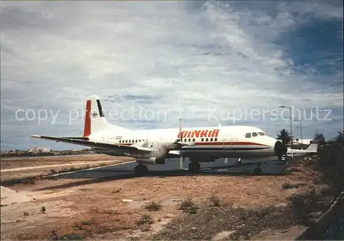 Flugzeuge Zivil Winair Windward Islands NAMC YS 11A PJ WIK  Kat. Flug