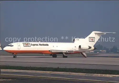 Flugzeuge Zivil Sterling European Airways TNT Express Worldwide colours Boeing 727 287 OY SEW c n 21688 1415 Kat. Flug