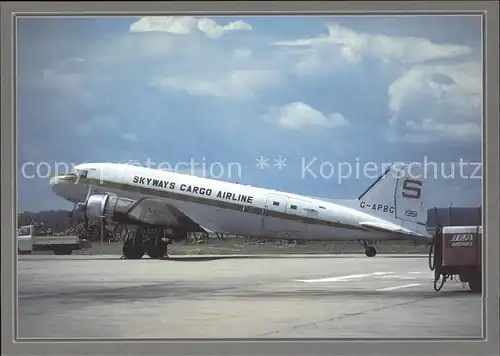 Flugzeuge Zivil Skyways Cargo Airline Douglas DC 3 C 47B 20DK G ABC cn 15676 27121 Kat. Flug