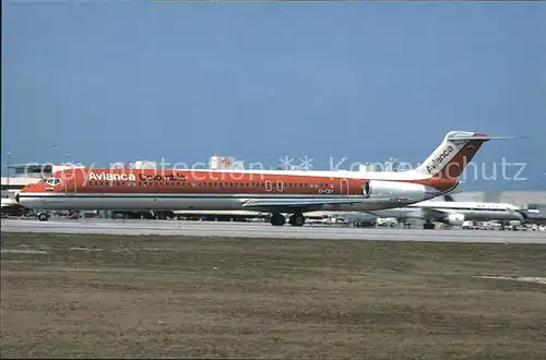 Flugzeuge Zivil Avianca Colombia Mc Donnell Dougas MD 83 EI CBY c n 49944 Kat. Flug