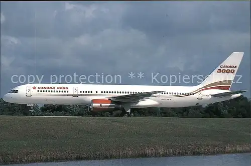 Flugzeuge Zivil Canada 3000 Boeing 757 28A C FXOD c n 24235 180 Kat. Flug