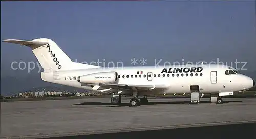 Flugzeuge Zivil Alinord Fokker F28 Mk. 1000 I TIBB c n 11010 Kat. Flug