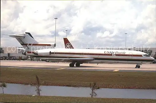 Flugzeuge Zivil Us Air Shuttle col. Trump Shuttle Boeing 727 254 N916TS c n 20437 798 Kat. Flug