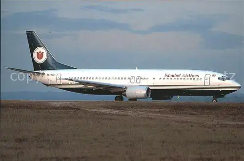 Flugzeuge Zivil Istanbul Airlines Boeing 737 4Y0 TC AGA c n 24512 1777 Kat. Flug