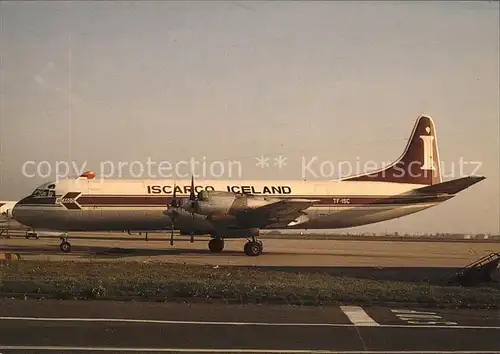 Flugzeuge Zivil Iscargo Iceland Lockheed 188A Electrag TF ISC c n 1096 Kat. Flug