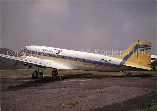 Flugzeuge Zivil Aerotur DC 3 XA RTC  Kat. Flug