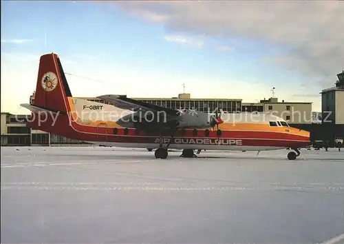 Flugzeuge Zivil Air Guadeloupe Fairchild Ind. F 27J F GBRT  Kat. Flug