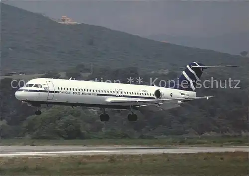 Flugzeuge Zivil Compagnie Corse Mediterranee Fokker 100 F GMPG  Kat. Flug