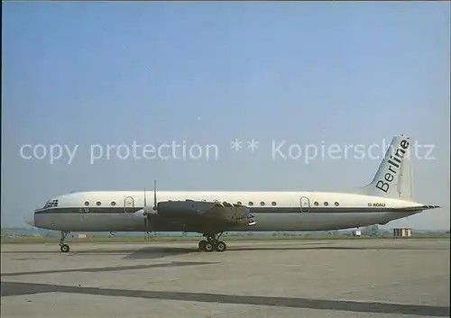 Flugzeuge Zivil Berline Ilyushin IL18D D AOAU c n   Kat. Flug