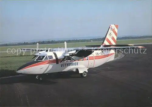 Flugzeuge Zivil Vitkovice L410A OK DDX c n 730301  Kat. Flug