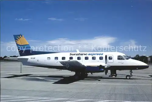 Flugzeuge Zivil Sunshine Express Airlines EMB 110P1 VH SJP cn110347  Kat. Flug