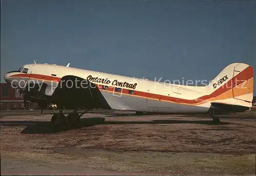 Flugzeuge Zivil Ontaria Central Douglas DC3 Dakota C FBKX c n 32812  Kat. Flug