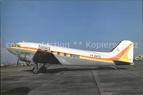 Flugzeuge Zivil Turorca World of Transport DC3 YV 247C Kat. Flug