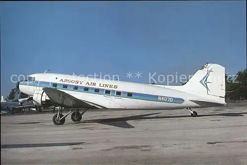 Flugzeuge Zivil Argosy Air Lines DC3 N407D Kat. Flug