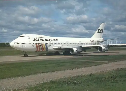 Flugzeuge Zivil Scandinavian S.A.S. Boeing 747 283M Kat. Flug