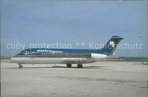 Flugzeuge Zivil Midwest Express McDonnell Douglas DC 9 14 N400ME c n 45727 Kat. Flug