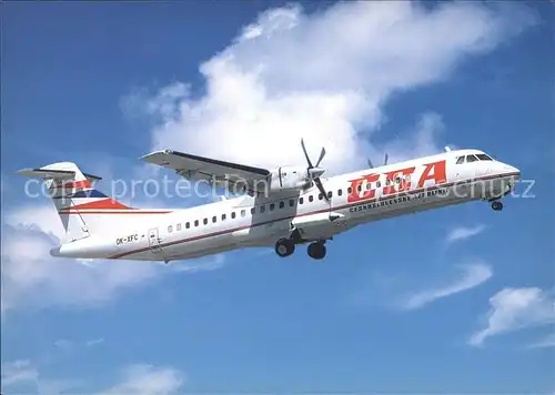 Flugzeuge Zivil CSA ATR 72 202 OK XFC Kat. Flug