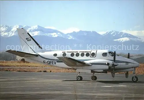 Flugzeuge Zivil Air Transport Pyrenees Beechcraft King Air 100 c n 213 Kat. Flug