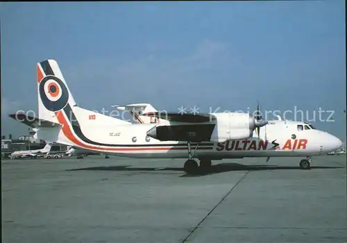 Flugzeuge Zivil Sultan Air Antonov AN 24 TC JUZ  Kat. Flug