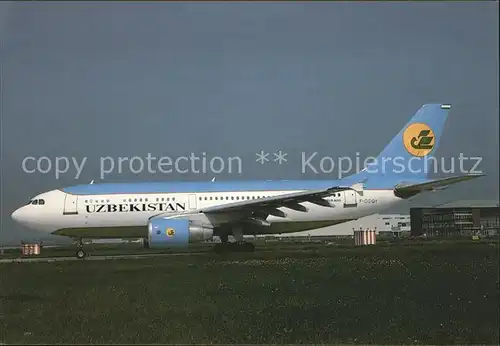 Flugzeuge Zivil Uzbekistan Airways A310 324 F OGQY c n 0574  Kat. Flug