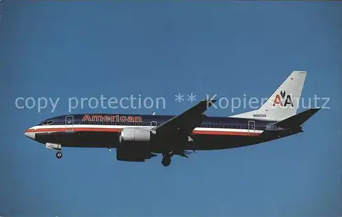 Flugzeuge Zivil American Boeing 737 3A4  Kat. Flug