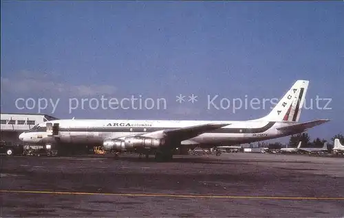 Flugzeuge Zivil Arca Colombia DC 8 51F HK 2587X c n 45635 163 Kat. Flug