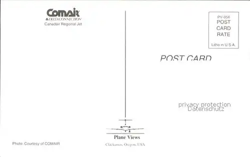 Flugzeuge Zivil Comair Canadair Regional Jet Delta Connection Kat. Flug