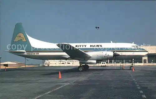 Flugzeuge Zivil Kitty Hawk Air Cargo Convair CV 640 F SCD N860FW MSN 10 Kat. Flug