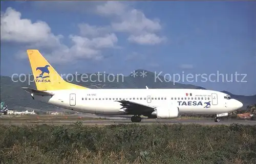 Flugzeuge Zivil Taesa Boeing 737 300 XA SNC  Kat. Flug