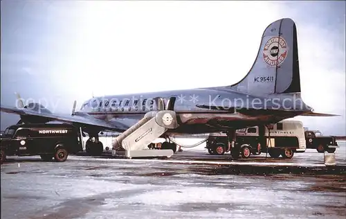 Flugzeuge Zivil Northwest Airlines Douglas DC 4  Kat. Flug