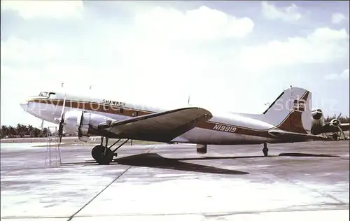 Flugzeuge Zivil Shawnee Airlines Douglas DC 3 N19919 Kat. Flug