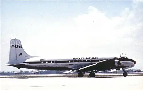 Flugzeuge Zivil Mackey Airlines Douglas DC 6 Kat. Flug