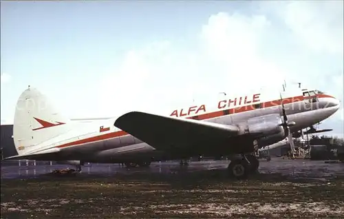 Flugzeuge Zivil Alfa Chile Curtiss C 46 Commando Kat. Flug