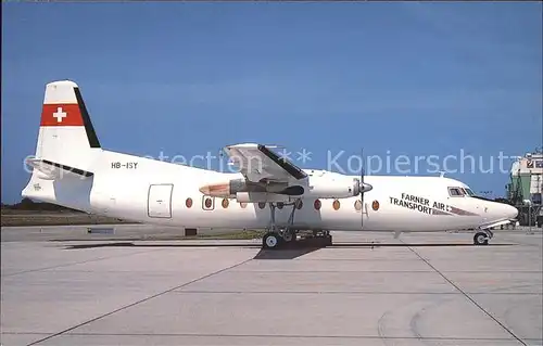 Flugzeuge Zivil Fokker F27 Friendship 500 HB ISY cn 10370 Farner Air Transport  Kat. Flug