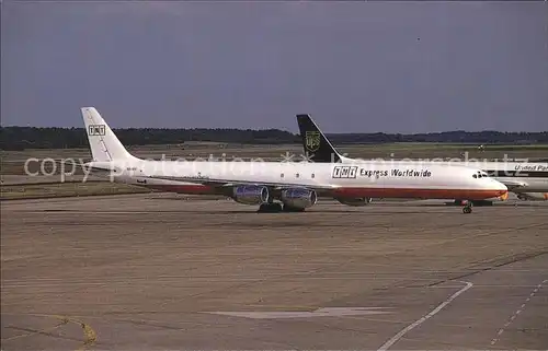 Flugzeuge Zivil McD Douglas DC 8 73CF c n 45990 N816EV TNT Express Worlswide  Kat. Flug