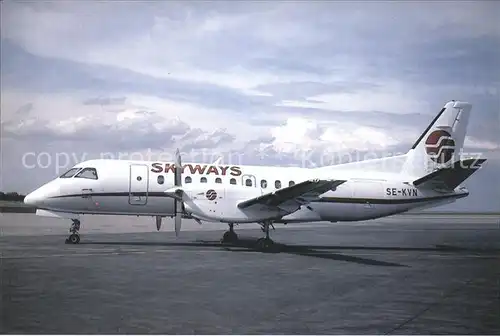 Flugzeuge Zivil Skyways AB Saab 340 B SE KVN cn 322 mfd 1992 Kat. Flug