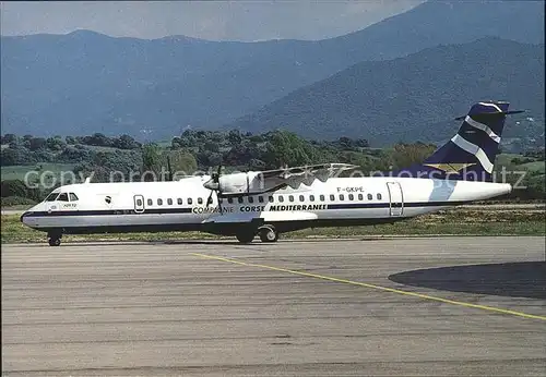 Flugzeuge Zivil COMPAGNIE CORSE MEDITERRANEE ATR 72 F GKPE Kat. Flug