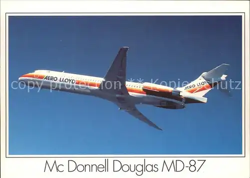 Flugzeuge Zivil Aero Lloyd MC Donnell Douglas MD 87 Kat. Flug