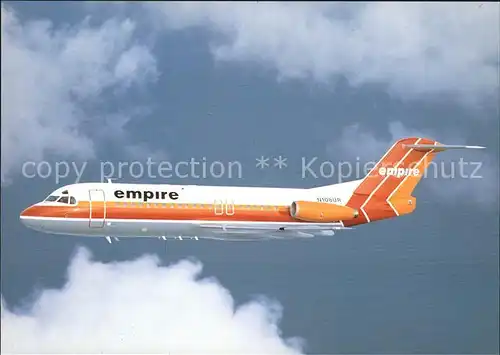 Flugzeuge Zivil Empire Airways Fokker F28 MK400 N108UR Kat. Flug